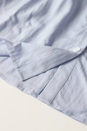 Button Up Short Sleeve Shirt Dress option 7