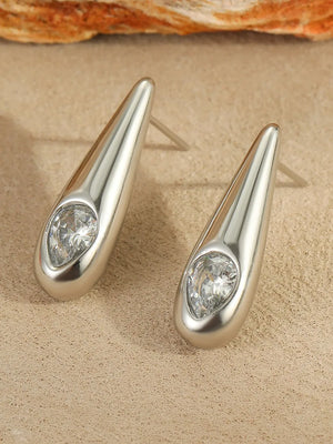 gold earrings with mini and post-back