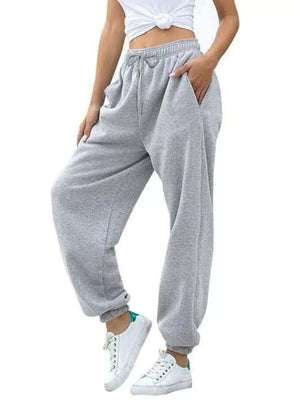 Purple Loose Fit Drawstring Joggers