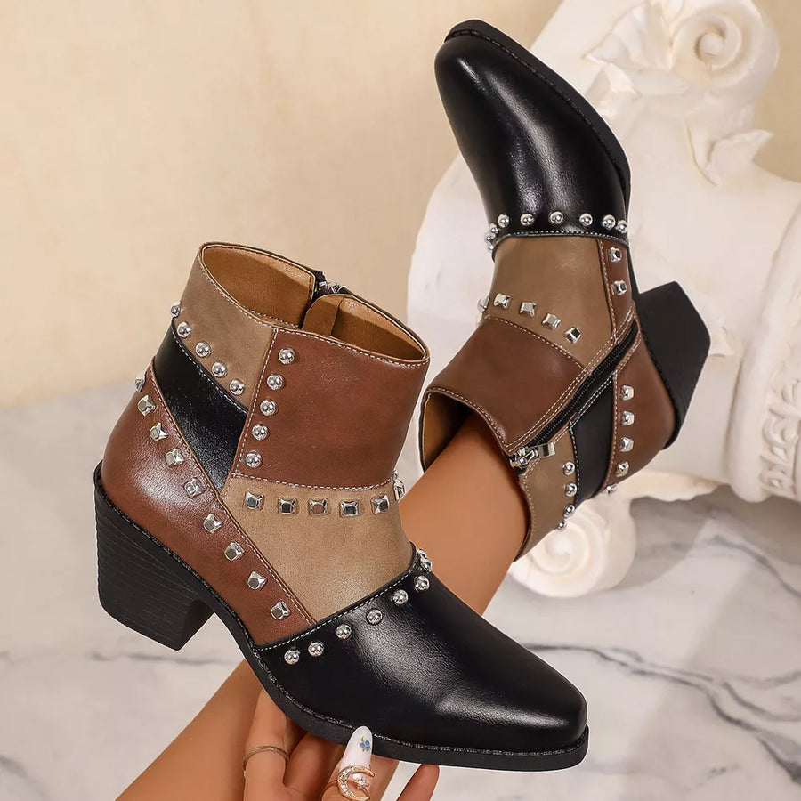 PU Leather,Rubber Imported Size &amp boots in tan with fitted silhouette