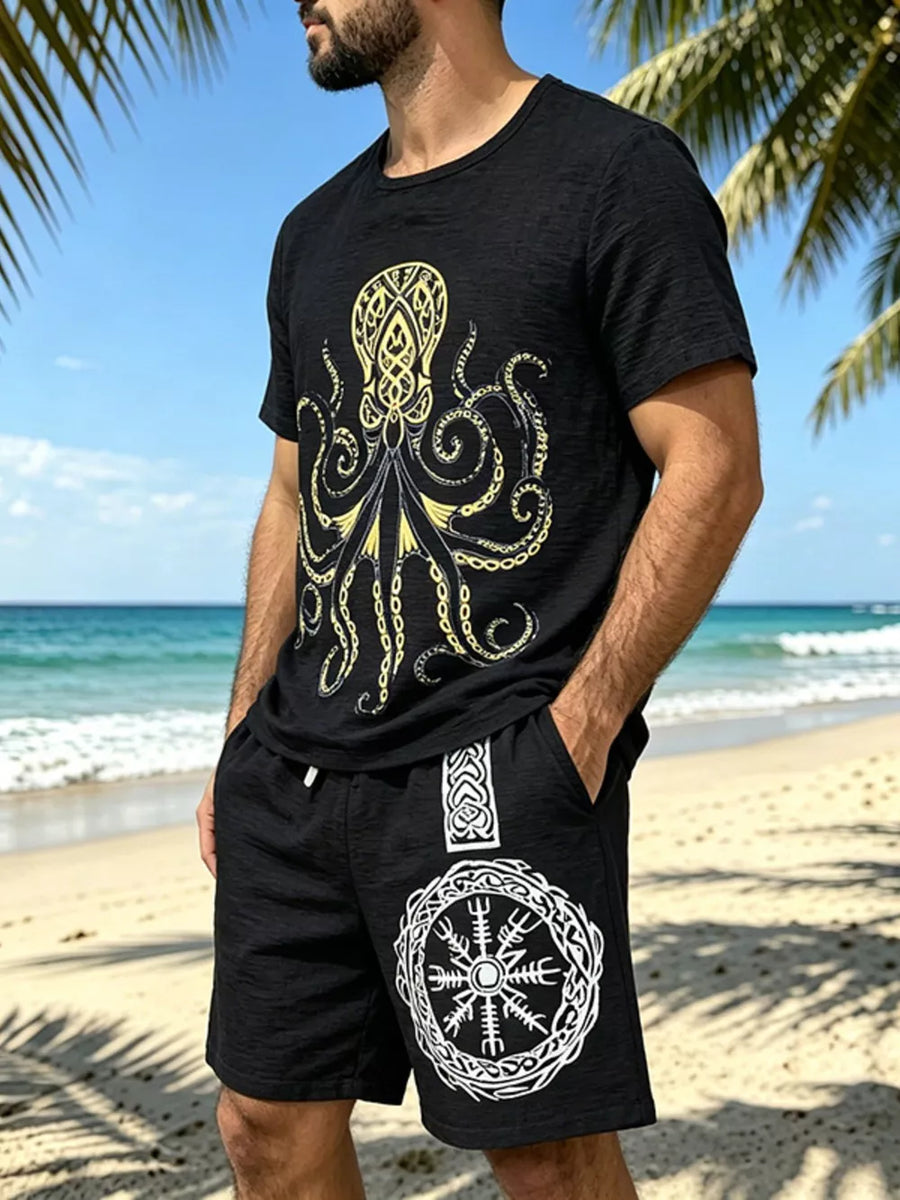 Pink Men S Full Size Round Neck Tee