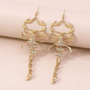 18K Gold-Plated,Alloy,Rhinestone,Silver-plated Care instructions: Avoid wearing earrings in Gold with dangle silhouette