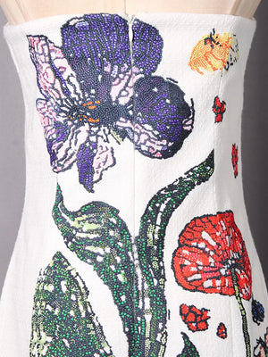 Strapless Floral Mini Dress option 9