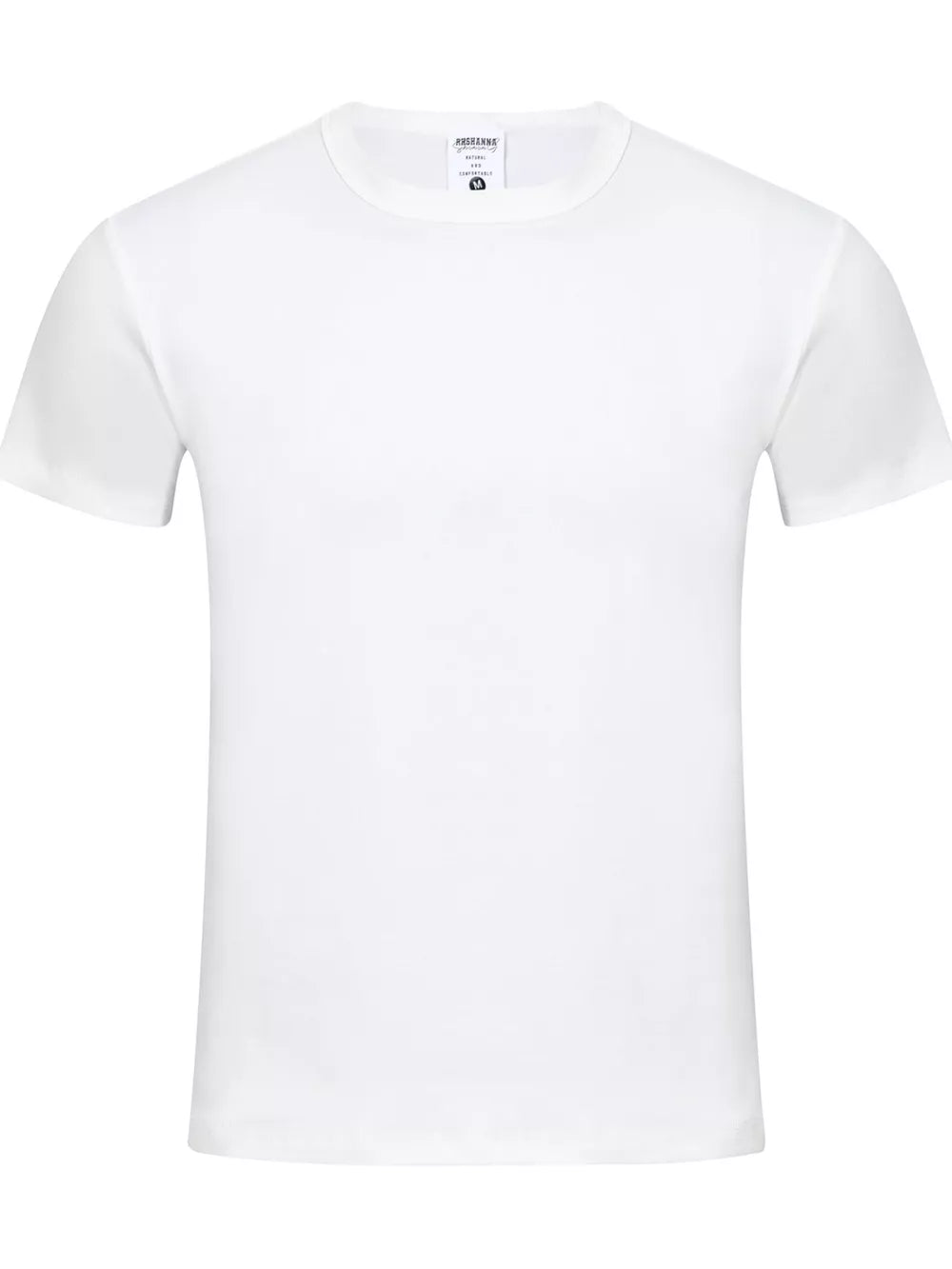 Crew-neck Short-sleeve Top in White, view 11