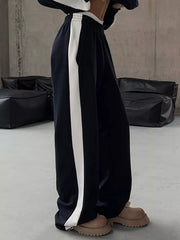 Black with Zip Up Long Sleeve Outerwear And Pants Set