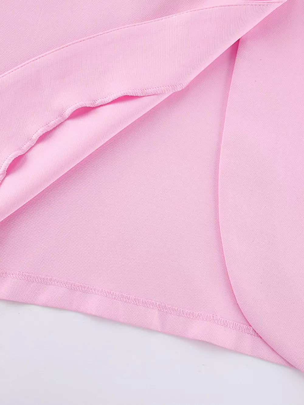 Sleeveless Blazer And Wide-leg Pants Set in light pink