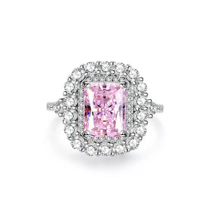 925 sterling silver,Zircon Care instructions: Avoid wearing during exercise, as ring in Style D with geometric silhouette