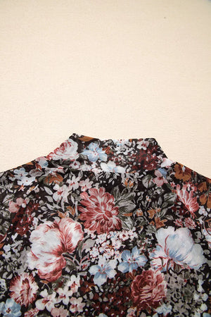 blouse featuring floral in Floral with 95% polyester, 5% elastane Care instructions: Machine wash cold texture
