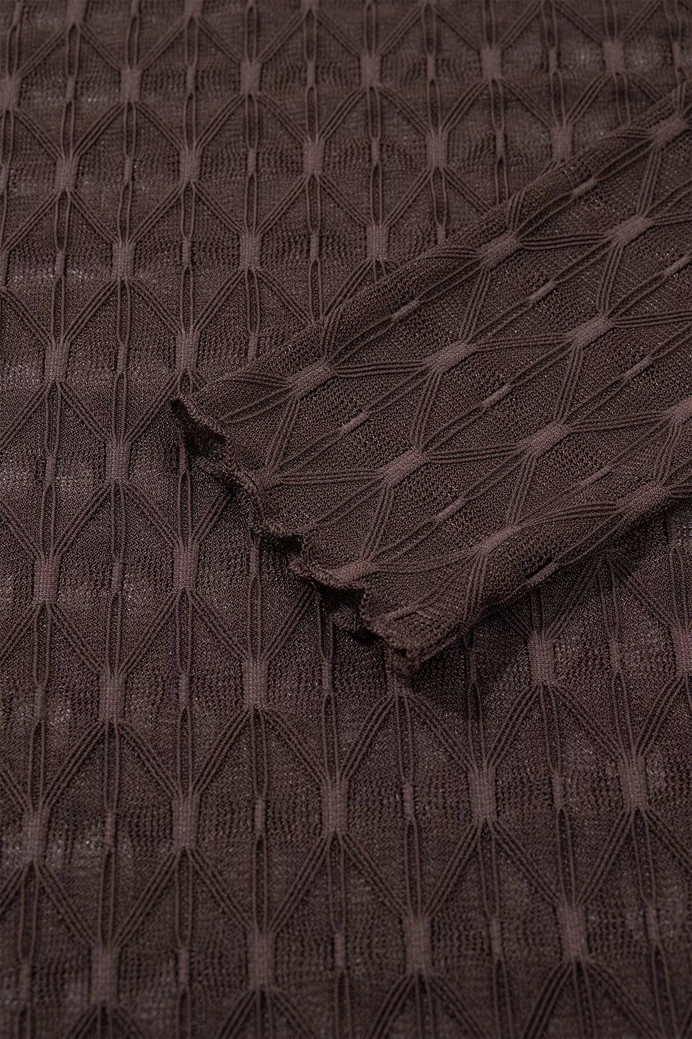 dark brown blouse with stretch and long sleeve