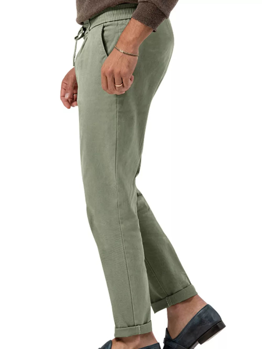 Men's Casual Drawstring Pants Plus Size in Deep Teal, view 12