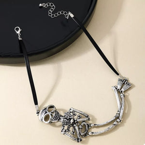 Silver Suit ACCESSORIES with choker and clasp