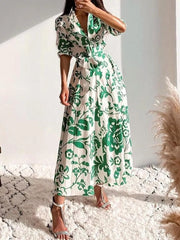 100% polyester Care instructions: Machine wash cold shirt dress in Green with A-line silhouette