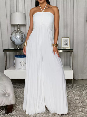 jumpsuit featuring pleated in Black with 100% polyester Care instructions: Machine wash cold texture