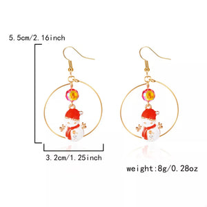 earrings featuring novelty in white with 18K Gold-Plated, Alloy, Resin, Polymer clay Care instructions: Avoid wearing dur