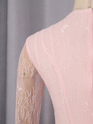 Lace Flare Sleeve Mini Dress option 9