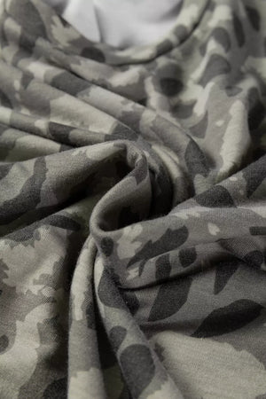 pajama set featuring leopard-print in olive green with 95% polyester, 5% elastane Care instructions: Machine wash cold