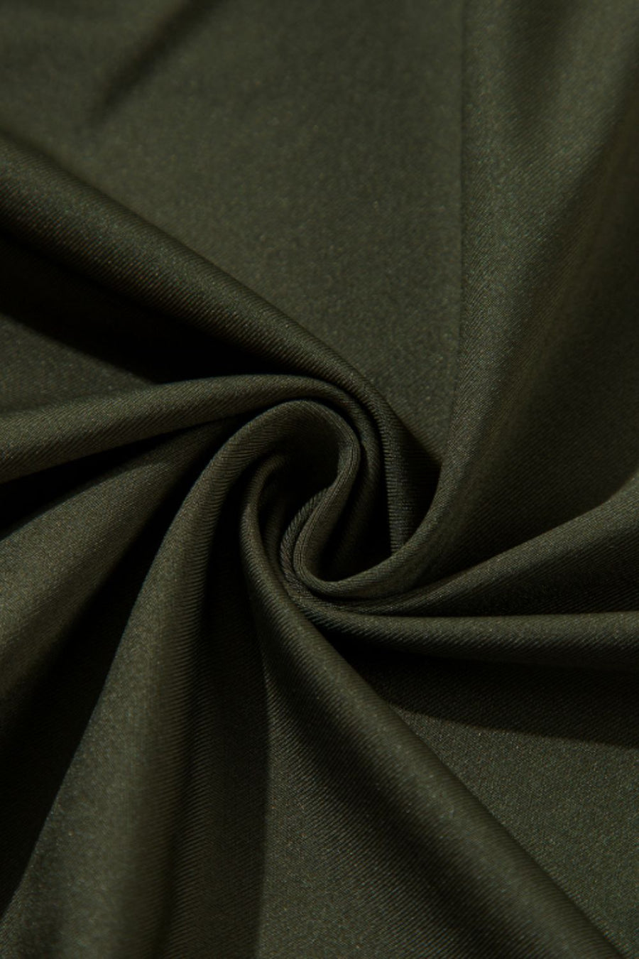Army Green Draped Bodice Wrap Bodysuit