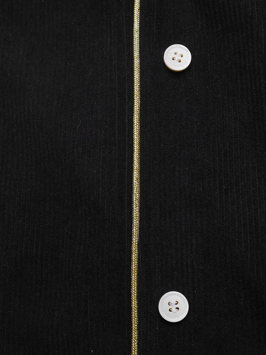 Black with midi skirt with buttoned 10