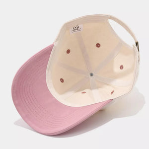 cotton Imported Size &amp cap in Burgundy with structured silhouette