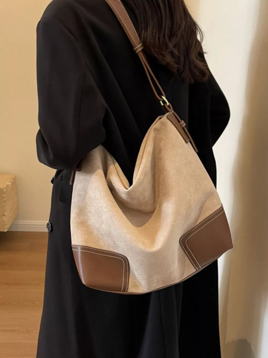 Color Block Shoulder Bag option 8