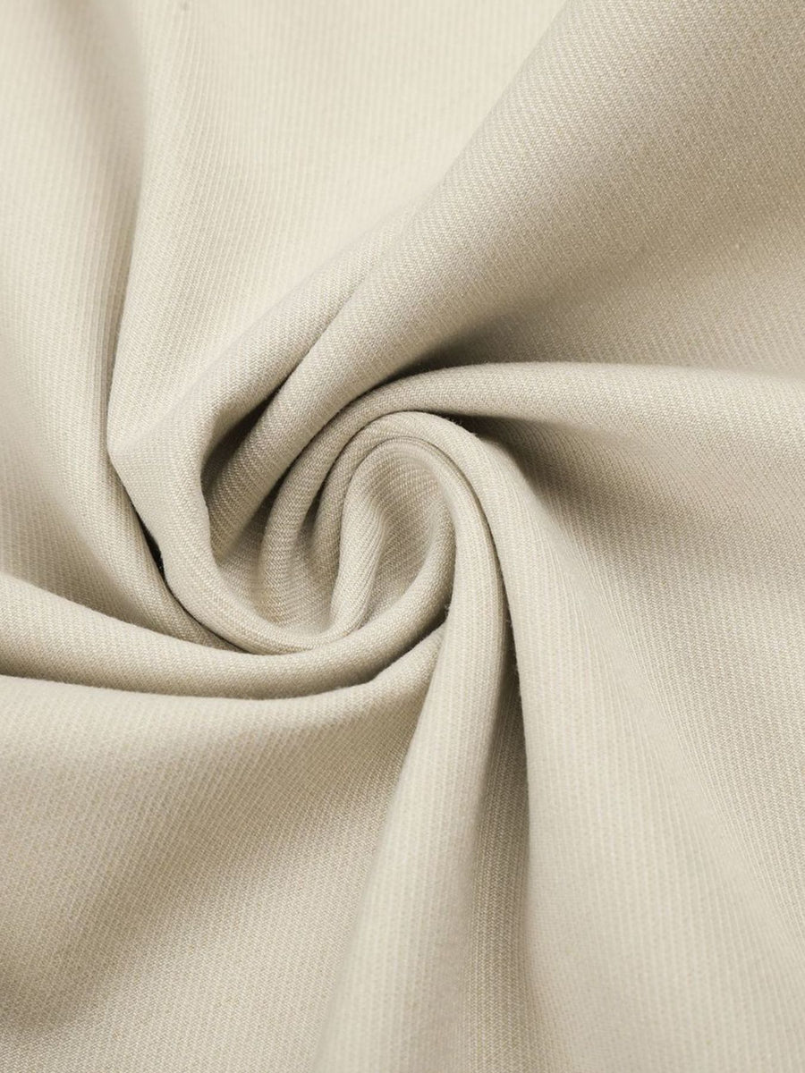 wide-leg pants in cream