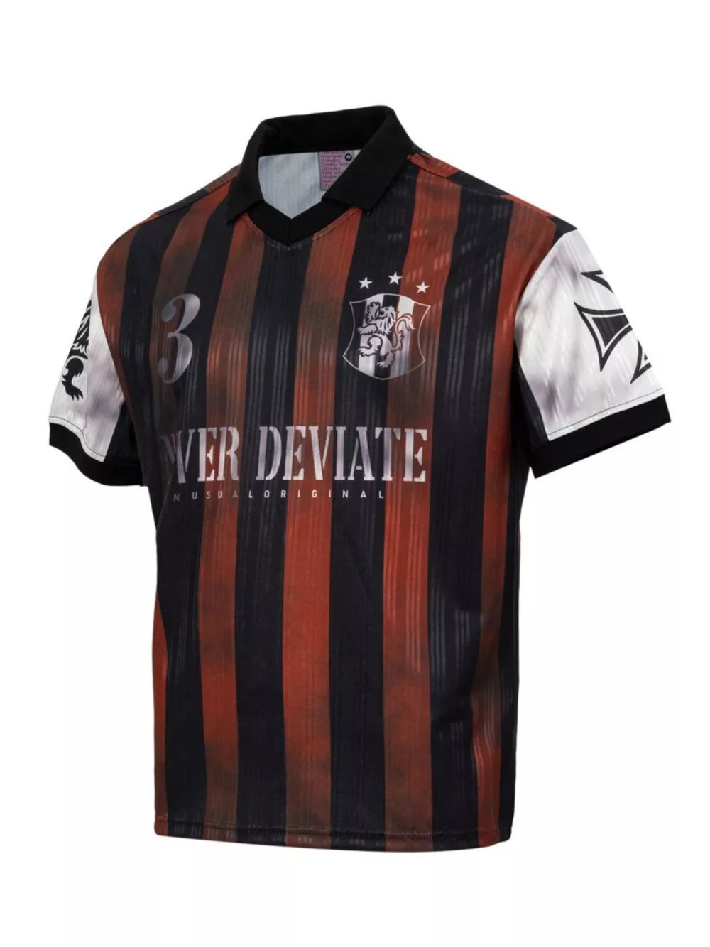 Royal Blue with Men's Striped Soccer Jersey T-shirt