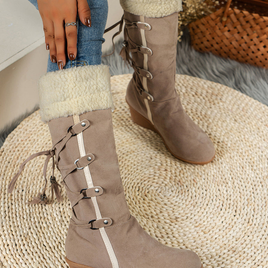 Suede,Rubber Imported Size &amp boots in Brown with straight silhouette