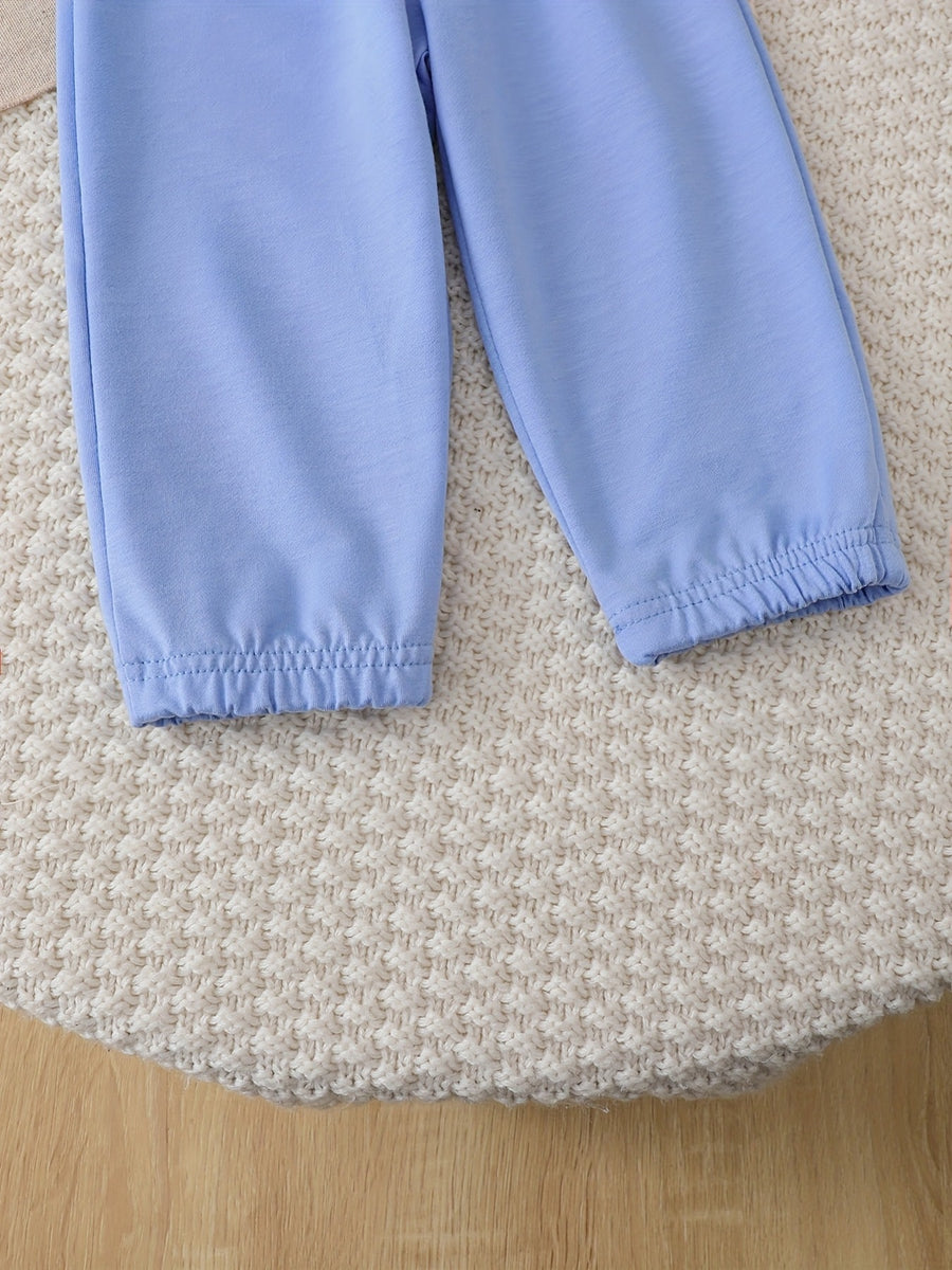 sweatshirt and joggers set in hot pink with two-piece and hip-length