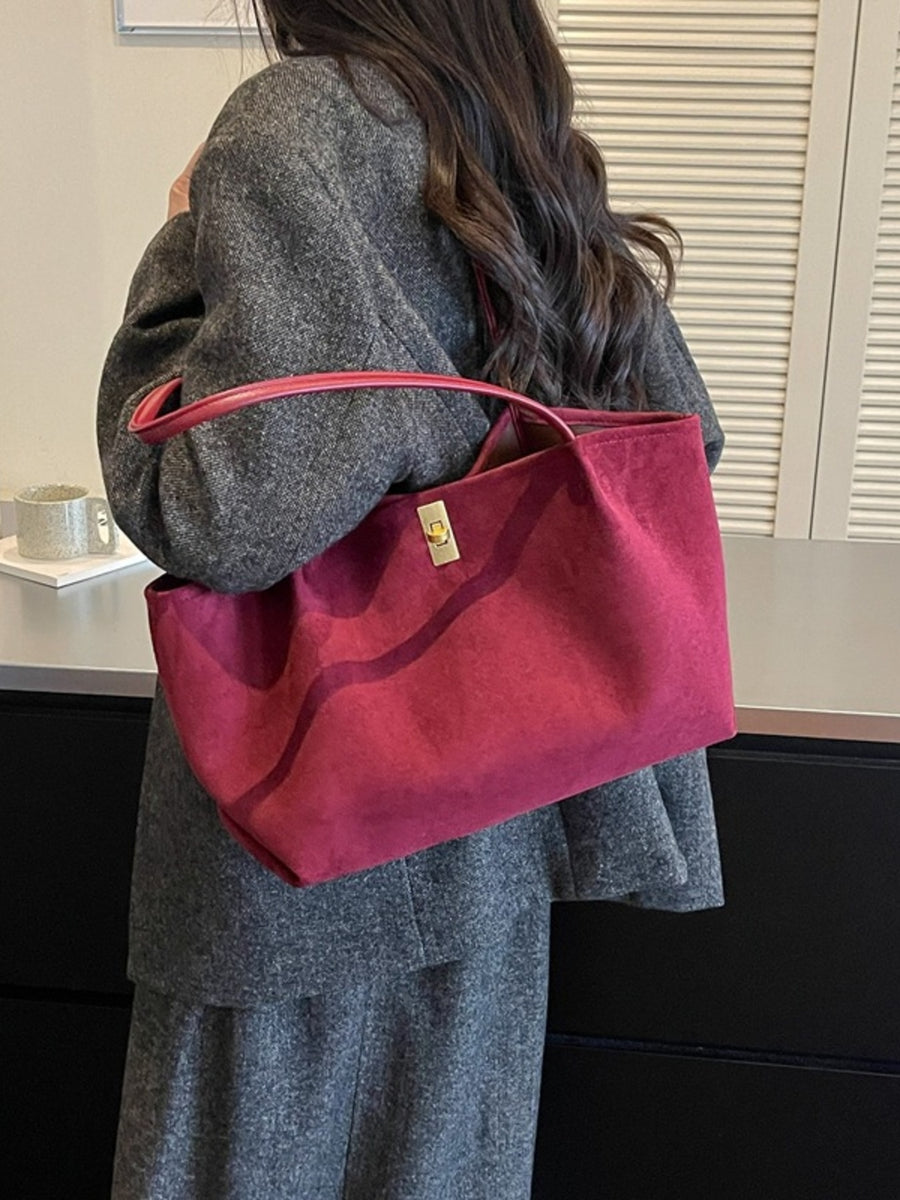 Burgundy tote