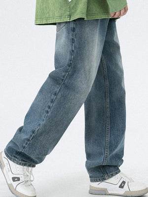 Men S Vintage Wash Relaxed Fit Jeans in Medium