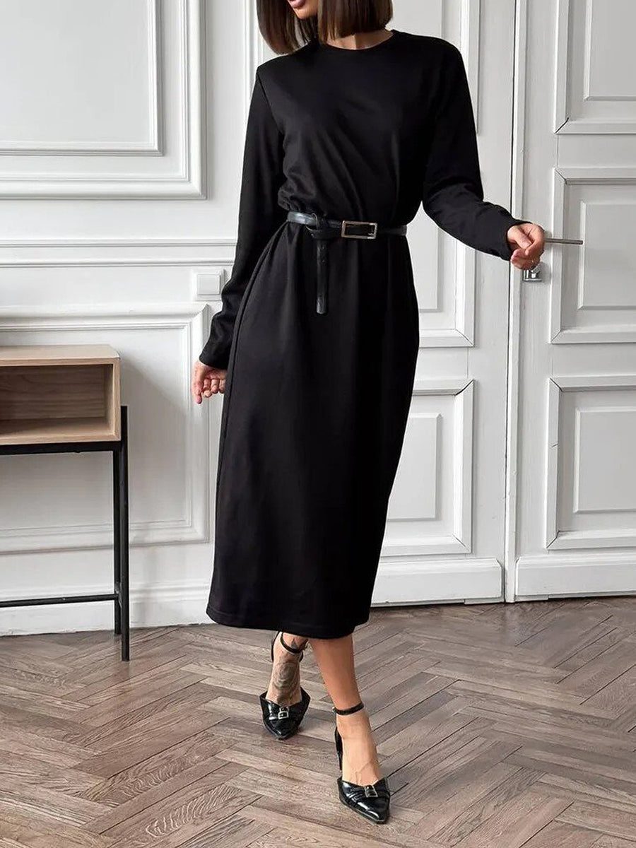 Dust Storm midi dress with midi and pullover
