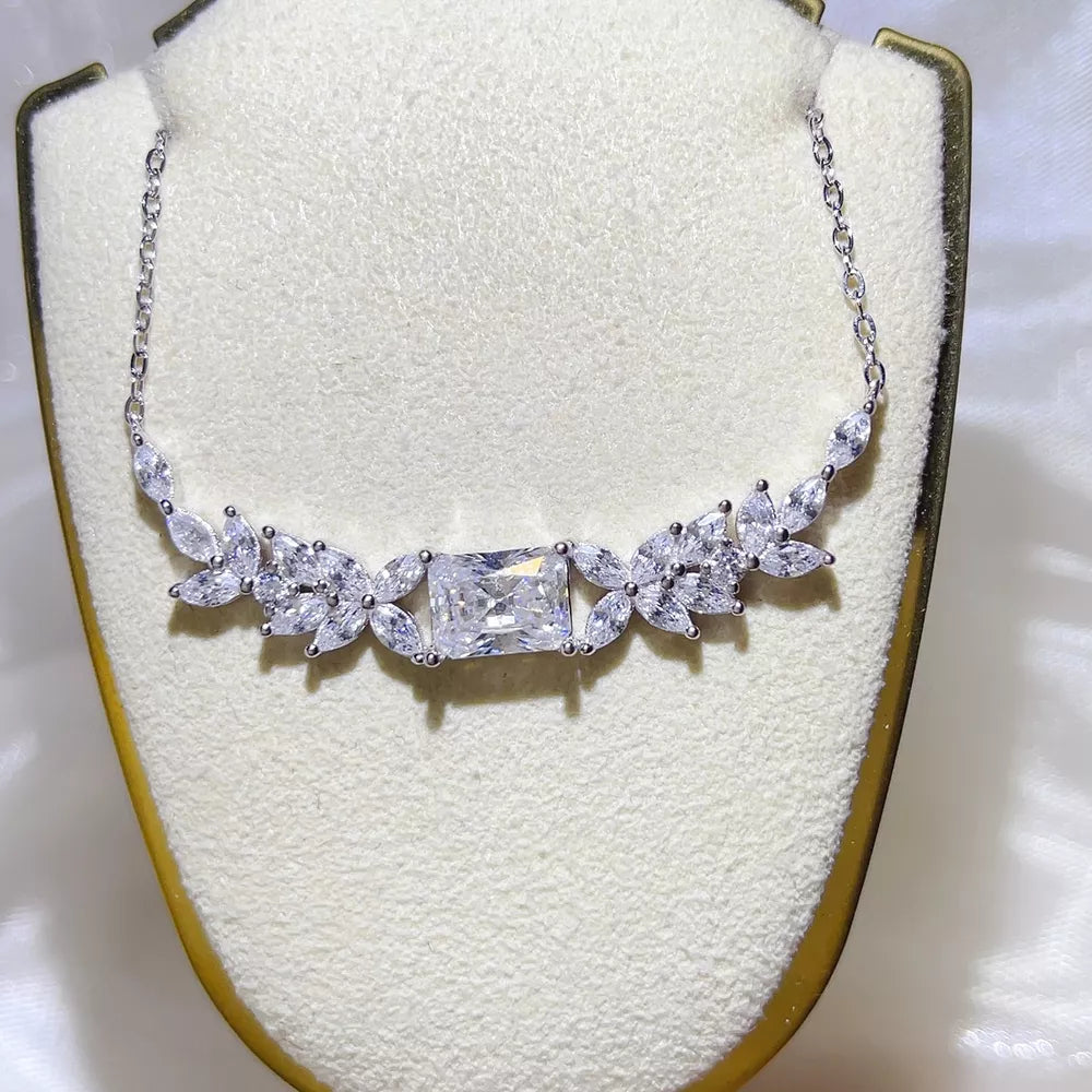 2 Carat 925 Sterling Silver Moissanite Necklace