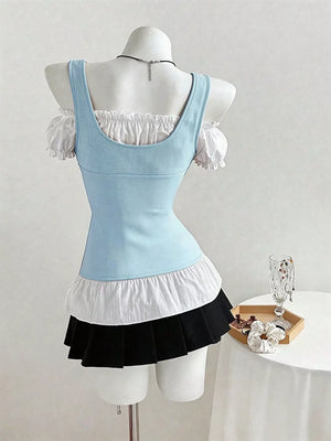 Cold Shoulder Ruched Top option 19