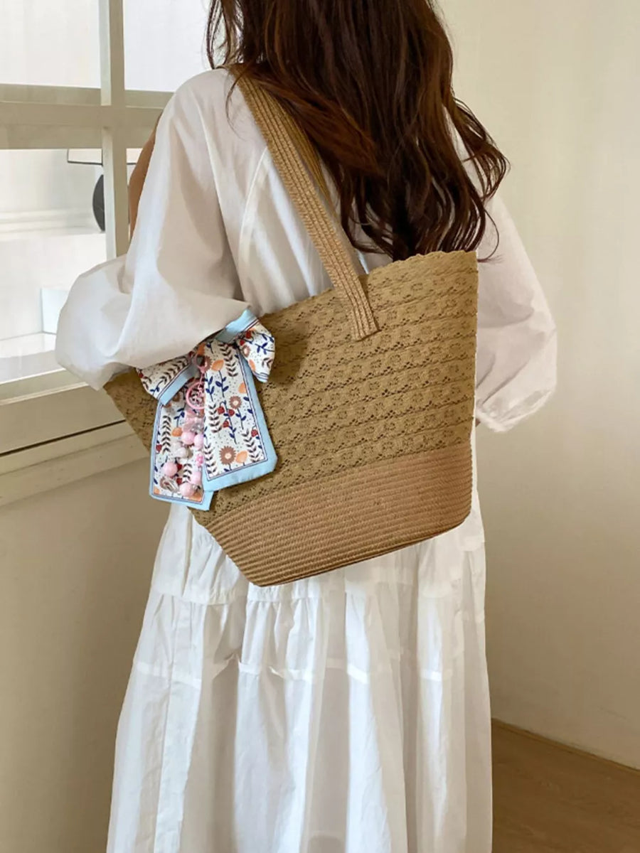 Straw Woven Shoulder Bag option 7