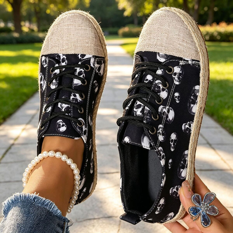 sneakers featuring skull-print in light beige with Polyester,Rubber Imported Size &amp texture