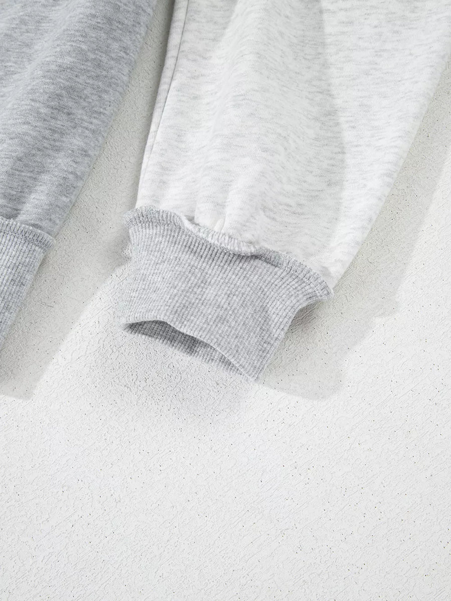 Half Zipper Collared Drop Shoulder Sweatshirt option 7
