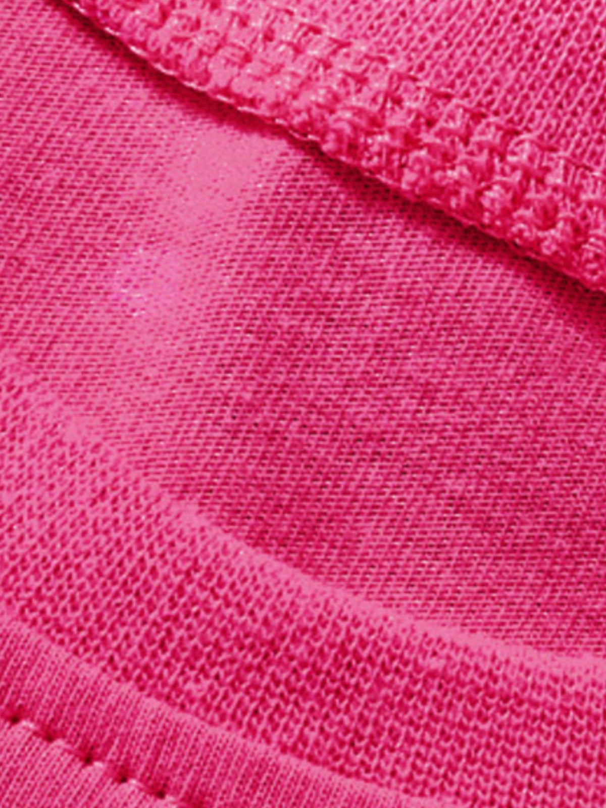 Pink cotton baby dress with crew neck and embroidered animal detail.
