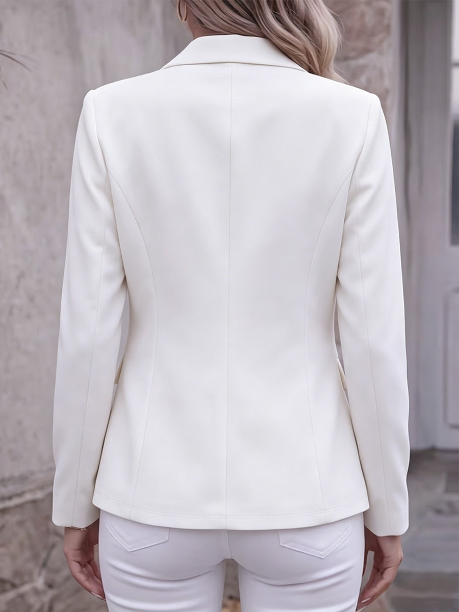 100% polyester Care instructions: Machine wash cold blazer in Red with fitted silhouette