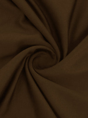 Brown draped cowl neck cami top with soft fabric texture