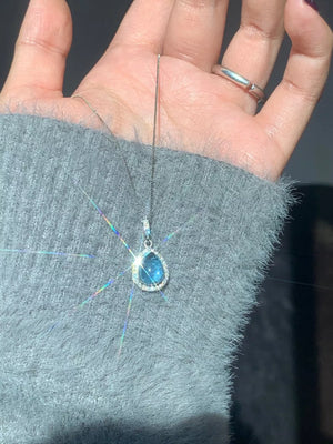 necklace in Silver with pendant and choker