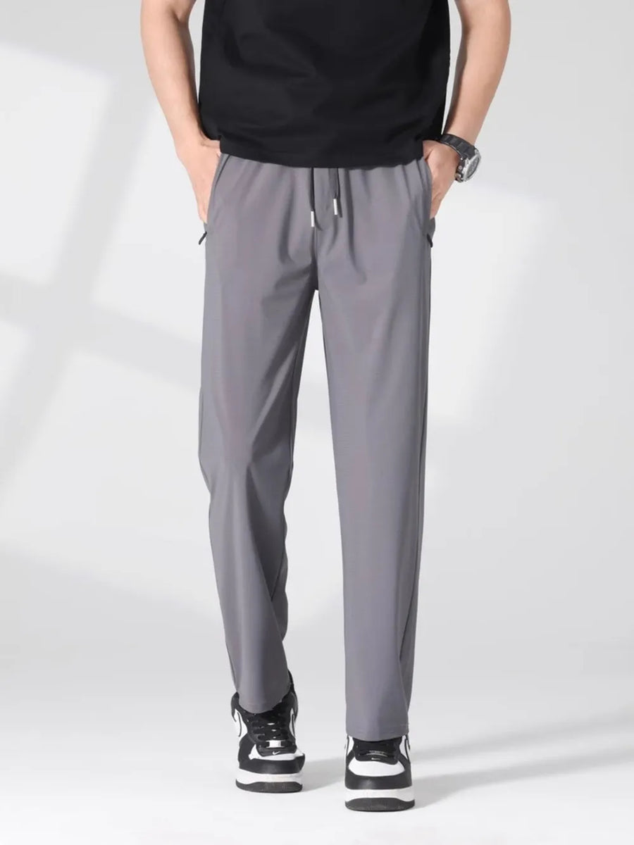 Khaki Men's Plus Size Quick-dry Casual Pants