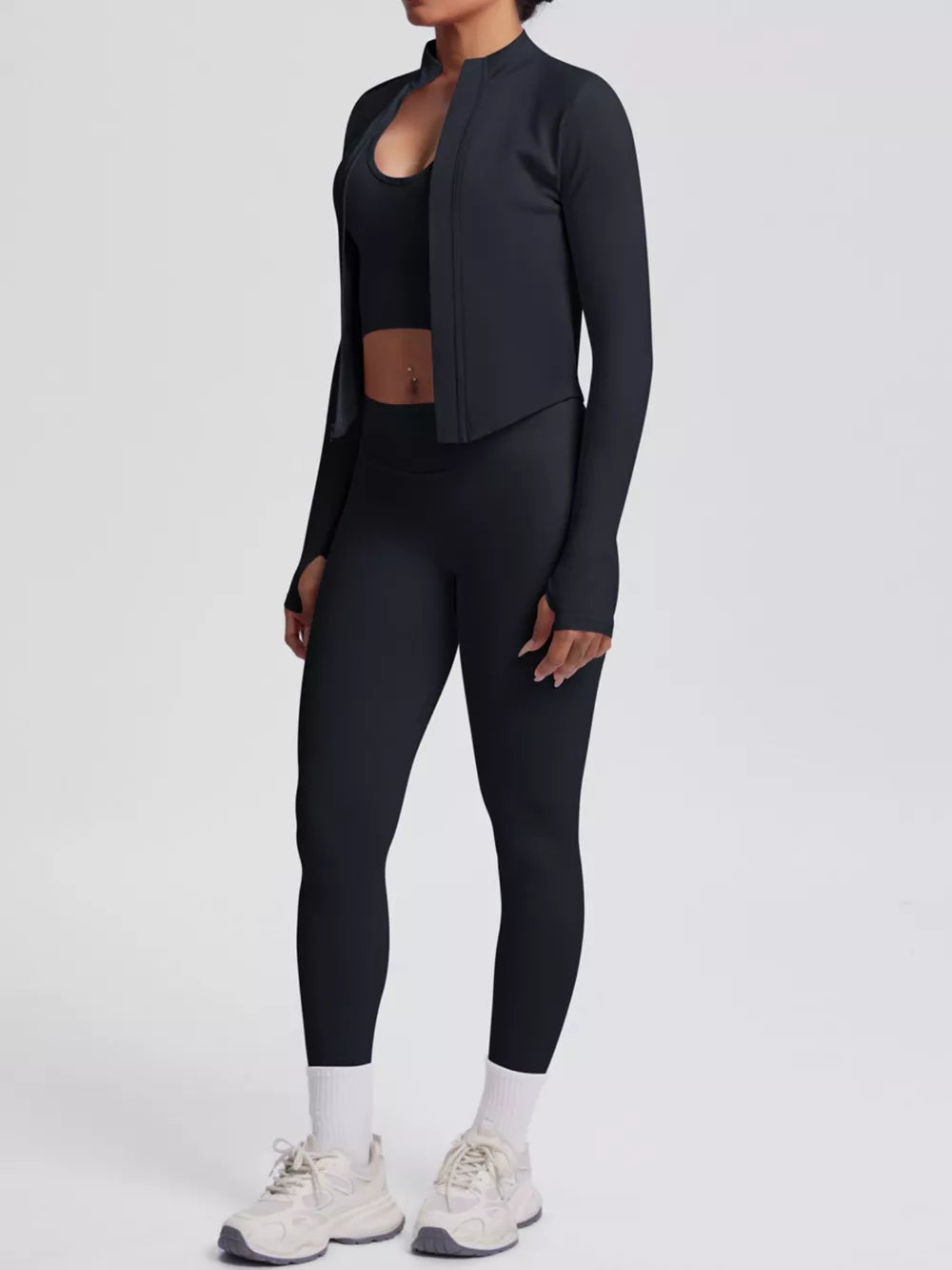 Blush Pink active set with lightweight and long sleeve