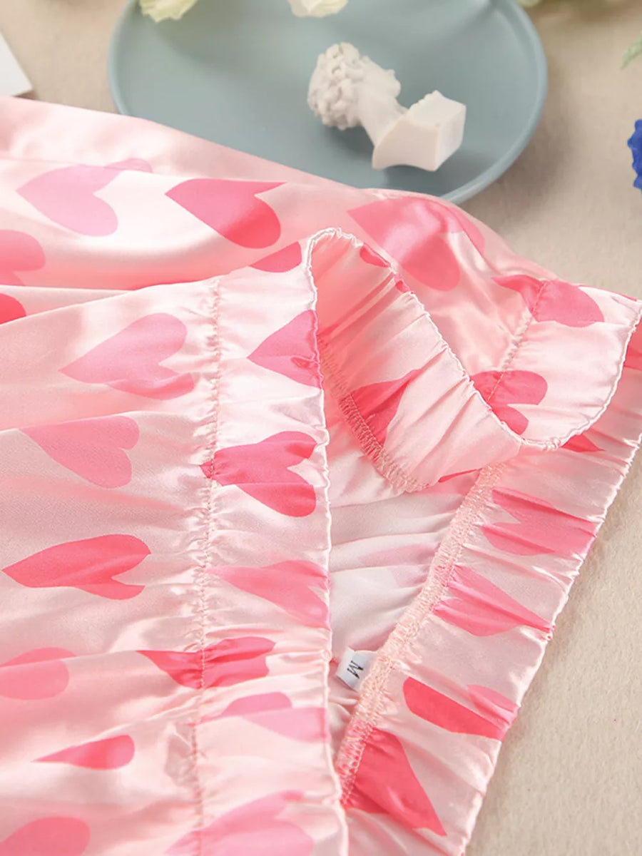 Blush Pink relaxed pajama set with collared