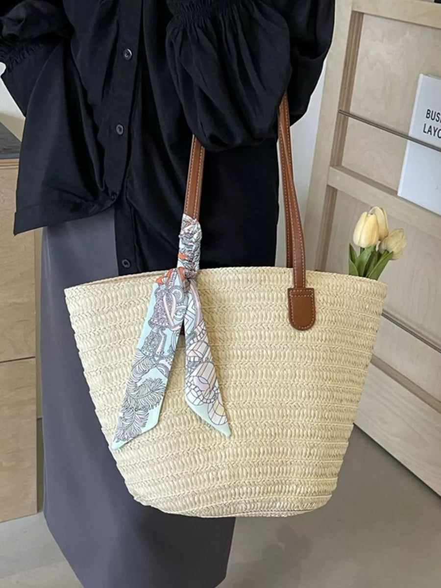 Straw Woven Shoulder Bag option 5
