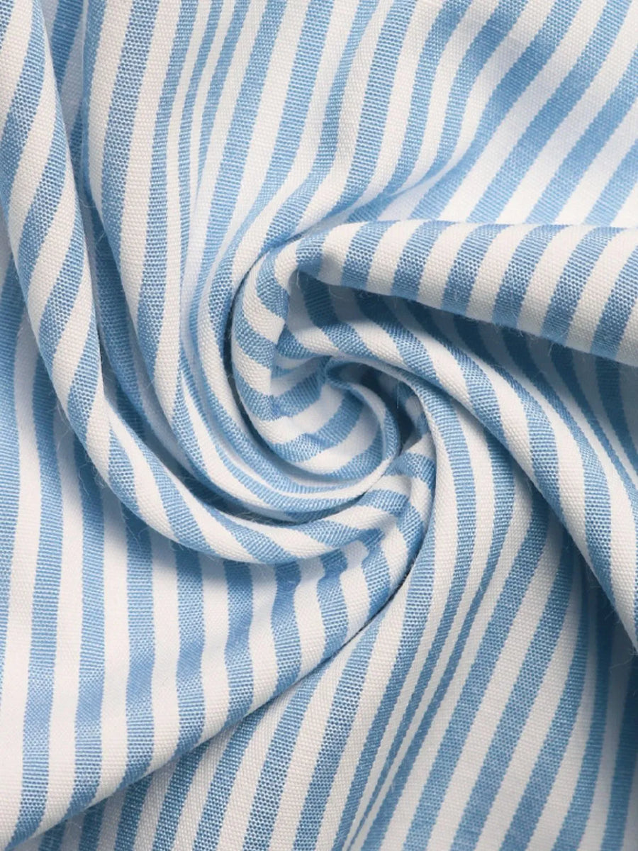 Light Blue Pleated Cargo Palazzo Trousers