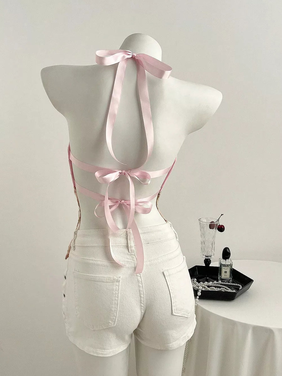 Sequin Halter Neck Cami option 6