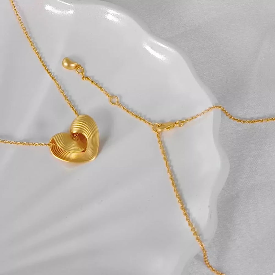 18K Gold-Plated, Copper Care instructions: Avoid wearing during exercise, as swe necklace in gold with not applicable