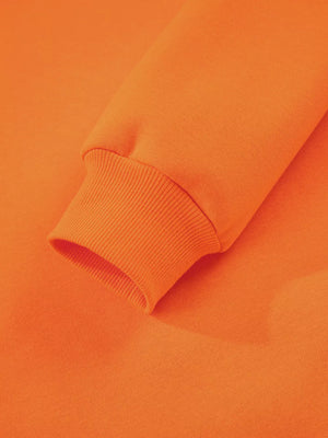 crewneck sweater in Orange