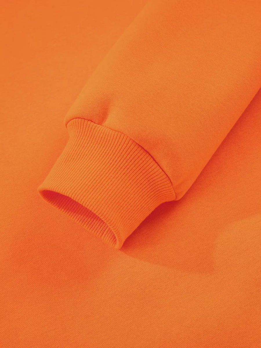 crewneck sweater in Orange