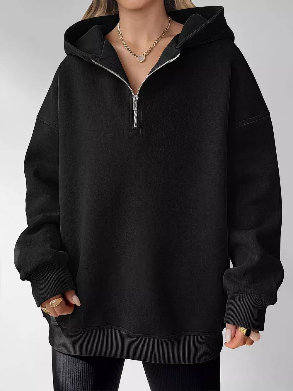 athleisure zip hoodie in red with hooded